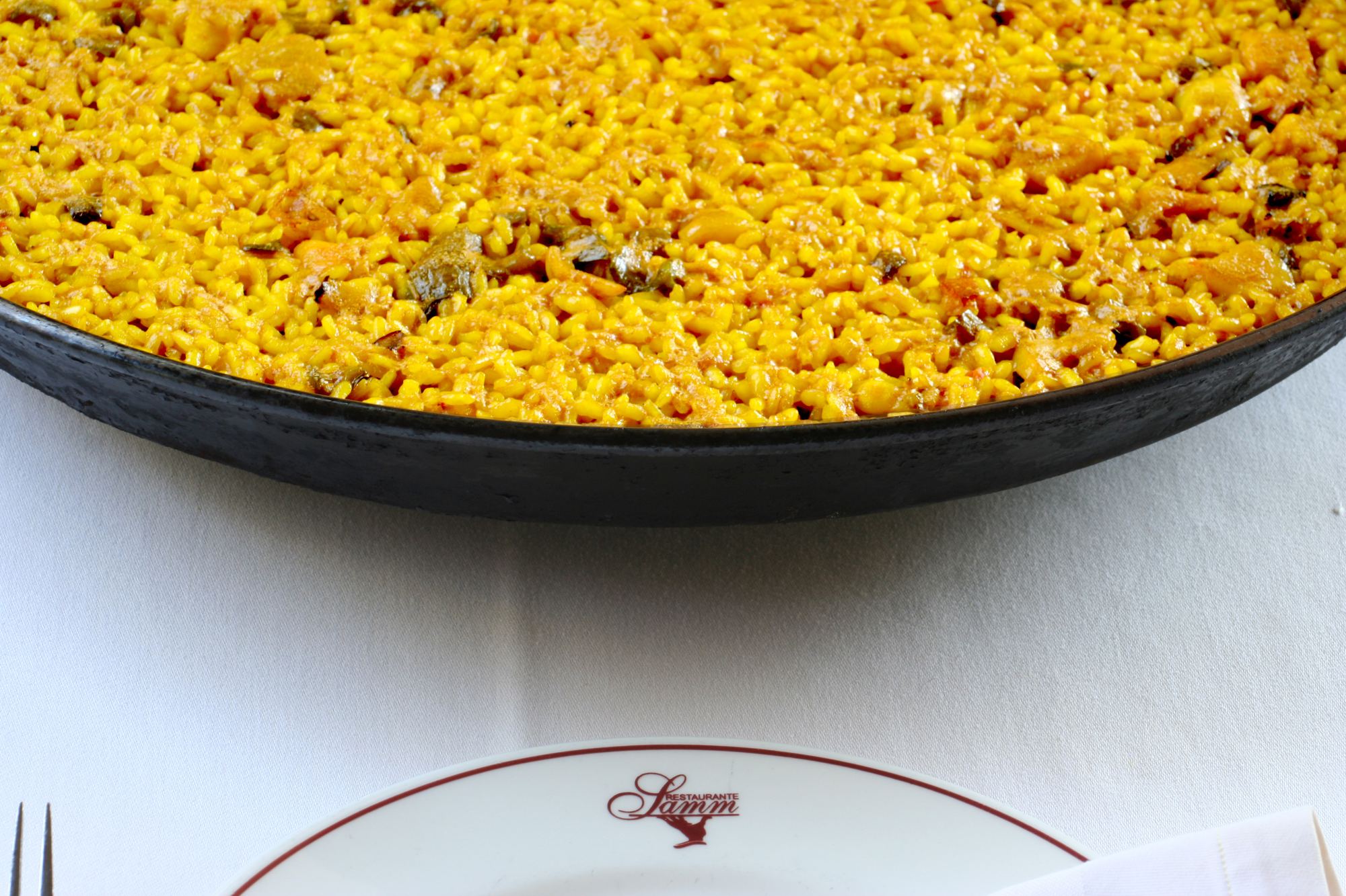 Arroz meloso de Samm recién hecho